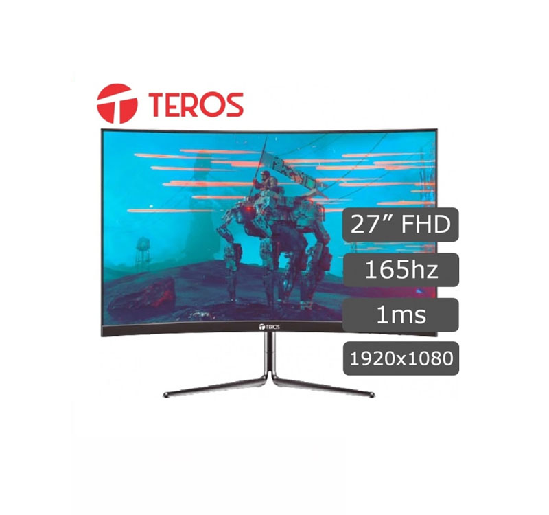 Monitor Gaming Teros TE-3124, 23.6 VA Curvo, Full HD, DisplayPort
