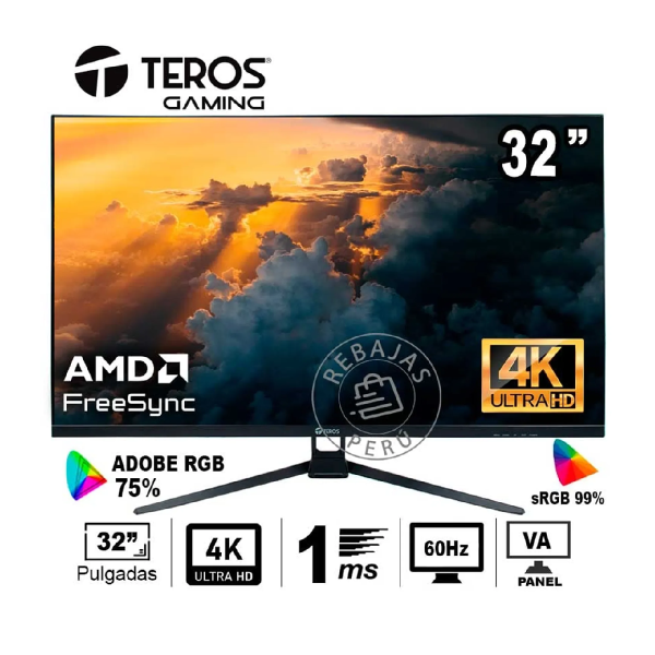 TEROS TE-3252S 315 4K UHD 1ms Freesync RGB VA LED