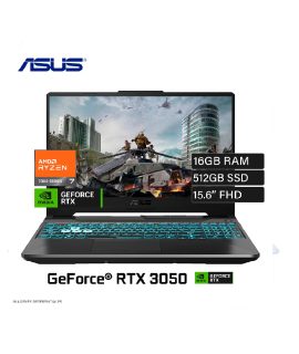 Asus Tuf Ryzen 7-7445HS, Ram 16GB, Ssd 512GB, RTX 3050  15.6" FHD