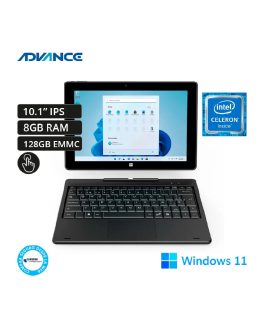 Advance CN4058 2 en 1 Celeron N4020, 8GB RAM, 128GB SSD, 10.1″ Táctil, Windows 11