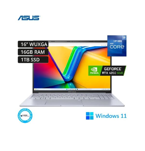 Asus Vivobook 16X Core i9-13900H, 16GB RAM, 1TB SSD, RTX 4050 6GB, 16″ WUXGA, Windows 11