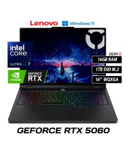 (C) Lenovo Legion Pro 5 Core Ultra 7 255HX, 16GB RAM DDR5, 16″ WQXGA OLED, RTX 5060 8GB, 1TB SSD M.2
