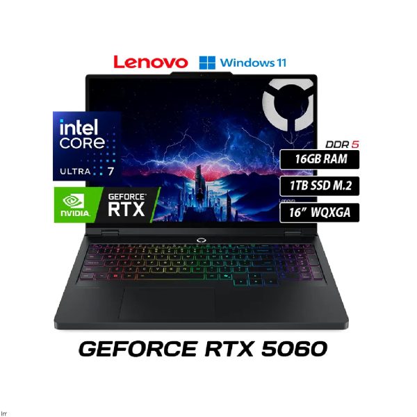 (C) Lenovo Legion Pro 5 Core Ultra 7 255HX, 16GB RAM DDR5, 16″ WQXGA OLED, RTX 5060 8GB, 1TB SSD M.2
