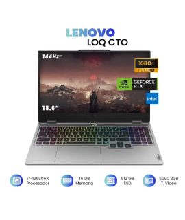 (C) LENOVO LOQ CTO CORE 7-13650HX 512GB SSD 16GB DDR5 15.6 FHD (1920 x 1080) 144HZ NVIDIA GEFORCE RTX 5060 8192MB WIN11 COLOR LUNA GREY