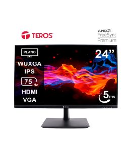 TEROS TE-2419CS 24" WUXGA IPS 75Hz 5ms HDMI VGA negro