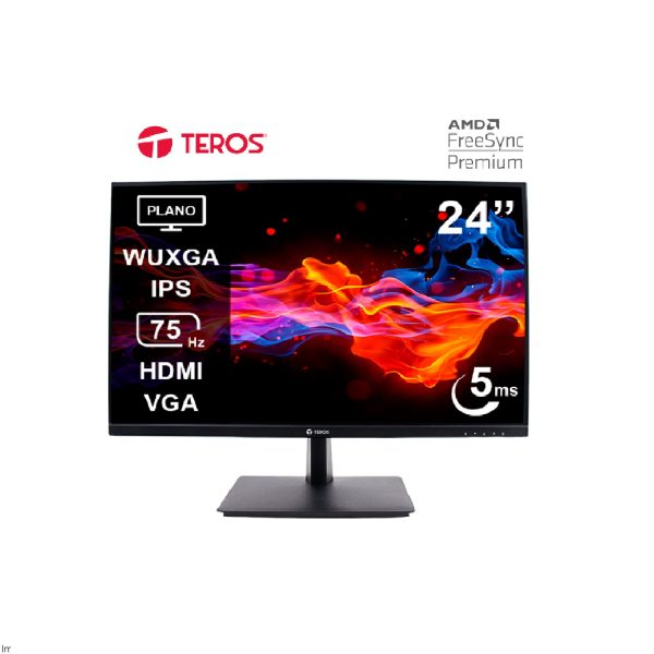 TEROS TE-2419CS 24" WUXGA IPS 75Hz 5ms HDMI VGA negro