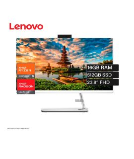 Lenovo IdeaCentre 3 24ALC6, 23.8" FHD IPS Ryzen 5 7430U 2.3/4.3G 16GB DDR4-3200
