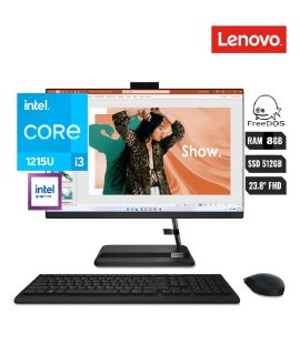 LENOVO 24IAP7 All-in-One IdeaCentre 3 23.8" FHD IPS. Core i3-1215U 1.2/4.4GHz .8GB DDR4-3200