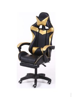 Silla gamer dorada