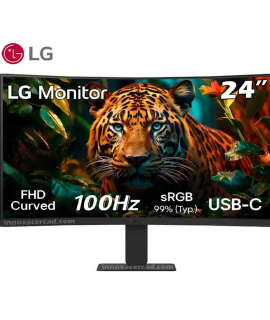 LG 24 Curvo FHD 100Hz USB-C HDR sRGB 99%