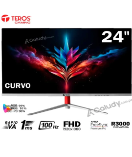 TEROS TE-2402S 100Hz 1ms CURVO Full HD VA HDMI VGA FREESYNC
