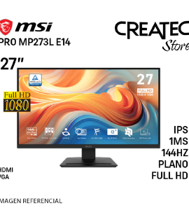MSI PRO MP273L E14 27 PULG 144HZ IPS PLANO FHD