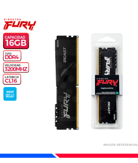 RAM KINGSTON FURY BEAST 16GB DDR4 3200 MHZ