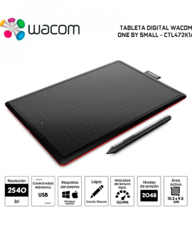 Tableta Digital Wacom One By Small CTL472K1A