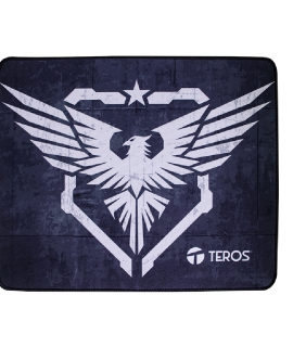 Pad Mouse TEROS TE-3014S, negro con diseño