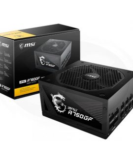 (A)Fuente de alimentacion MSI MPG A750GF, 750W, ATX, Hasta 90% de eficiencia (80 Plus Gold)