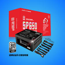 (A)FUENTE DE PODER SP650 IFORGAME APFC 650WATS 80 PLUS SILVER,CAJA ROJA