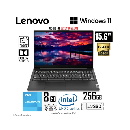 Lenovo V15 G2 IJL Intel Celeron N4500 8GB RAM 256GB SSD 15.6" FHD
