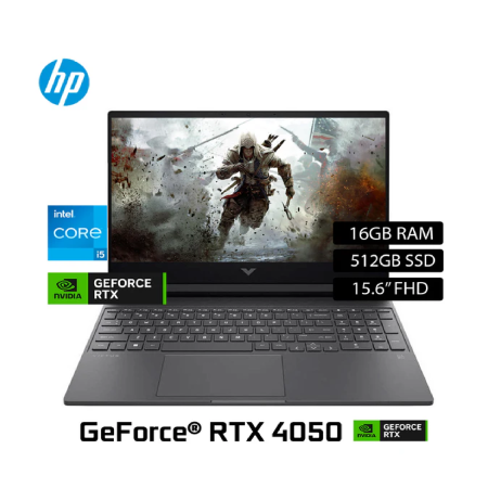 HP Victus i5 13420H Ram 16GB Disco 512GB SSD RTX 4050 6GB 15.6" FHD Windows 11