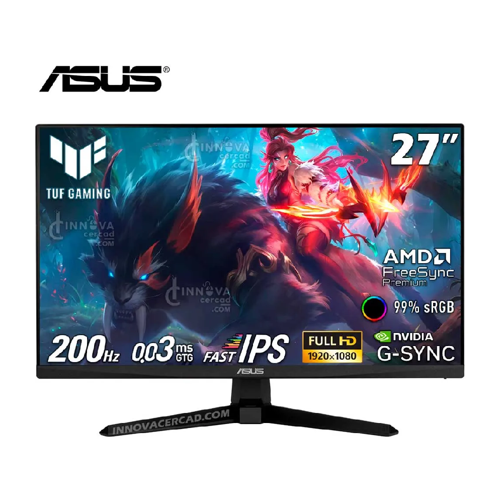 Asus Tuf Gaming Vg279q5a 27 Full HD Fast IPS 200HZ 0.3MS G-SYNC