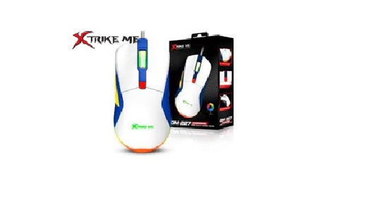 MOUSE CON CABLE XTRIKE ME MOD. GM227 (Mouse Gaming, sensor Óptico, DPI 8001600-2400-3200-4800-6400, 7 botones, iluminación RGB, vida útil 3 millones de clics, cable 1.5m, conexión USB 2.0)