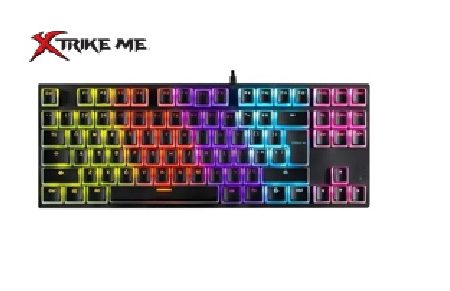 TECLADO MEC GK-986 XTRIKE GAMING  (Teclado Gaming cableado, tipo Membrana,  104 teclas (Tamaño completo), iluminación  Retroiluminación de colores, material  Plástico, voltaje 5V, conexión USB 2.0)